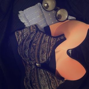 2 padded triple latch sports type bras